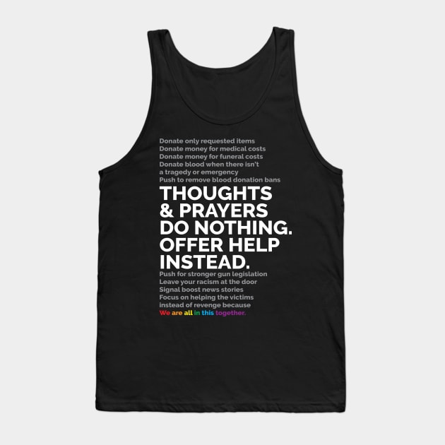 Thoughts And Prayers Tank Top by smashythebear